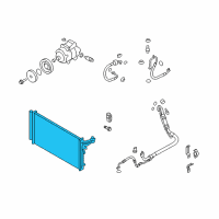 OEM 2015 Hyundai Equus Condenser Assembly-Cooler Diagram - 97606-3N201