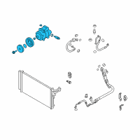 OEM 2015 Hyundai Equus Compressor Assembly Diagram - 97701-3N800