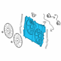 OEM 2016 Lexus RX350 Shroud, Fan Diagram - 16711-0P330