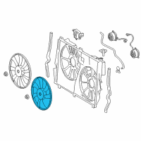 OEM 2013 Toyota Highlander Fan Blade Diagram - 16361-0V070