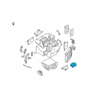 OEM Nissan Quest Air Mix Actuator Assembly Diagram - 27742-7B000