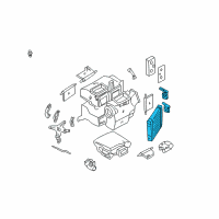 OEM Nissan Quest Core Assy-Front Heater Diagram - 27140-7B000