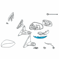 OEM 2018 Infiniti Q50 Finisher-Door Mirror, LH Diagram - 963C1-4GA1A