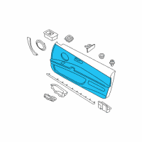 OEM BMW 328xi Armrest, Front Left Diagram - 51-41-9-139-617