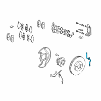 OEM 2011 Acura MDX Set, Front Brake Hose Diagram - 01464-STX-A01