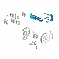 OEM 2007 Acura MDX Caliper Sub-Assembly Diagram - 45019-STX-A02