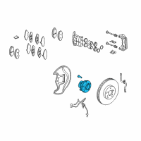 OEM 2012 Honda Pilot Bearing Assembly, Front Hub Diagram - 44300-STX-A01