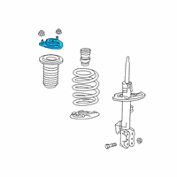 OEM 2022 Lexus RX450hL Front Suspension Support Sub-Assembly Diagram - 48609-48080