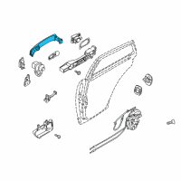 OEM 2003 Infiniti FX45 Grip-Outside Handle, R Diagram - 80640-CL00A