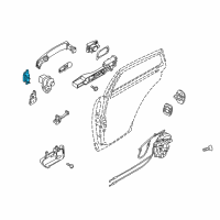 OEM 2004 Infiniti FX45 Hinge Assy-Rear Door Diagram - 82400-CG000