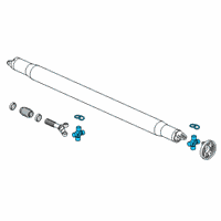 OEM GMC Sierra 1500 U-Joint Diagram - 84712242