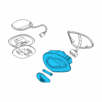 OEM 1999 Lincoln Navigator Overhead Lamp Diagram - F85Z-13A701-AAA