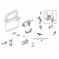 OEM 2010 Honda Element Cylinder, Passenger Side Door Diagram - 72145-S9A-013