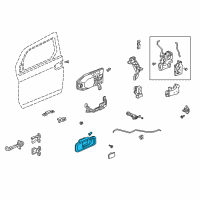 OEM Honda Element Case Assembly, Left Front Inside (Graphite Black) Diagram - 72165-SCV-A01ZA