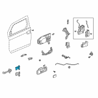 OEM 2010 Honda Element Hinge, Right Front Door (Upper) Diagram - 67410-SCV-A02ZZ