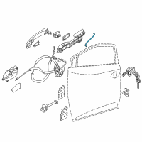 OEM 2021 Nissan Murano Rod-Key Lock, LH Diagram - 80515-5AA0A