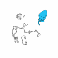 OEM 2000 Chevrolet Corvette Mirror Outside Diagram - 10416058