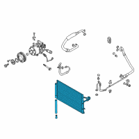 OEM 2013 Hyundai Genesis Coupe Condenser Assembly-Cooler Diagram - 97606-2M601