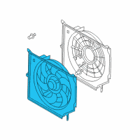 OEM 2005 BMW Z4 Cooling Fan Diagram - 17-42-7-519-704
