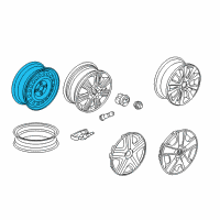 OEM 2010 Honda Fit Disk, Wheel (15X5 1/2J) (Tpms) (Black) (Chuo Seiki) Diagram - 42700-TK6-A01