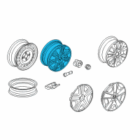 OEM 2010 Honda Fit Disk, Aluminum Wheel (16X6J) (Tpms) (Kosei) Diagram - 42700-TK6-A91