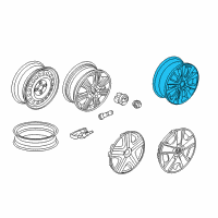 OEM Honda Fit Disk, Aluminum Wheel Diagram - 42700-TK6-A71