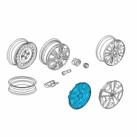 OEM Honda Fit Trim Assembly, Wheel (15X5 1/2J) Diagram - 44733-TF0-G01