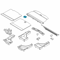 OEM 2018 Lincoln MKX Handle Diagram - FA1Z-7413046-AA