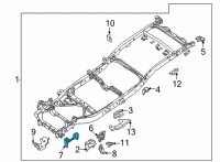 OEM Nissan Frontier BRACKET ASSY-UPPER LINK MOUNTING Diagram - E0221-9BTMA