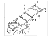 OEM 2022 Nissan Frontier BRACKET-ABS SENSOR Diagram - E0932-9BTMA