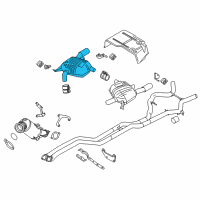 OEM BMW 335i Rear Muffler Right Diagram - 18-30-7-647-065