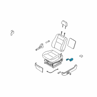 OEM Kia Sorento 4WAY Seat Switch Assembly Diagram - 881993E200