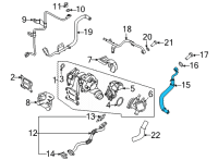 OEM Kia Pipe Assembly-Water INLE Diagram - 282352M800