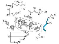 OEM 2021 Kia K5 Pipe Assembly-Water INLE Diagram - 282352M800