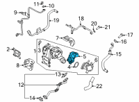 OEM 2021 Hyundai Santa Fe Electric Waste Gate Actuator Diagram - 39410-2M405