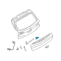 OEM 2021 BMW X5 Deflection Trunk Lid, Bottom Diagram - 51-24-7-461-670