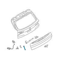 OEM 2019 BMW X5 Support, Trunk Lid, Bottom Diagram - 51-24-7-473-097