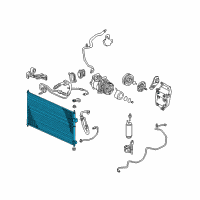 OEM 2005 Honda Civic Condenser Diagram - 80110-S5A-T01