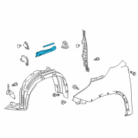 OEM 2019 Toyota Highlander Shield Diagram - 53808-0E060