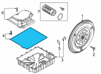 OEM Ford Mustang Pan Gasket Diagram - KR3Z-7D302-B