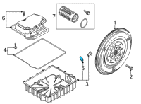 OEM Ford Transmission Pan O-Ring Diagram - KR3Z-7A194-A