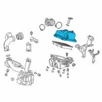 OEM 2014 Acura ILX Cover, Air Cleaner Diagram - 17210-R1P-U01