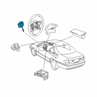 OEM 2005 Lexus IS300 Spiral Cable Sub-Assembly Diagram - 84306-12070