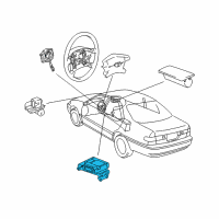 OEM 1997 Lexus ES300 Sensor Assembly, Air Bag Diagram - 89170-33041