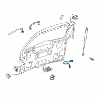 OEM 2007 Buick Terraza Cable Asm, Lift Gate Latch Diagram - 19120852