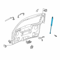 OEM Buick Terraza Support Cylinder Diagram - 10324007