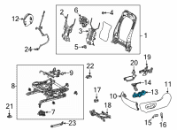 OEM Toyota Sienna Seat Switch Diagram - 84922-0R030