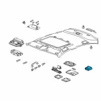 OEM 2017 Honda Accord Switch Assy., Sunroof & Map Light *NH836L* (WISTERIA LIGHT GRAY) Diagram - 35830-T3L-A31ZB