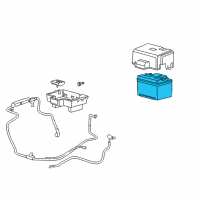 OEM 2005 Mercury Mariner Battery Diagram - BXT-96R-500