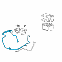 OEM Ford Focus Negative Cable Diagram - 5S4Z-14300-CA